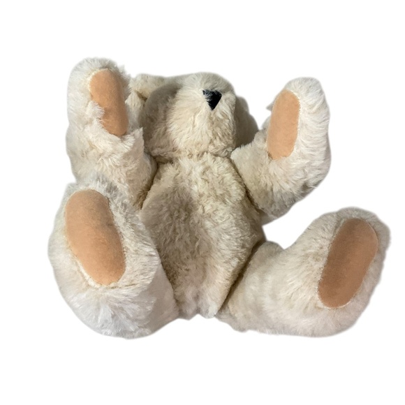 Vintage Vermont Teddy Bear Tan Plush Jointed 16” Handmade in Vermont - Picture 7 of 12